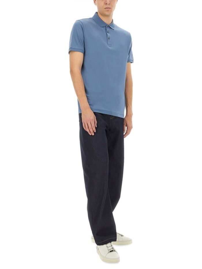 BOSS CAMEL COTTON POLO