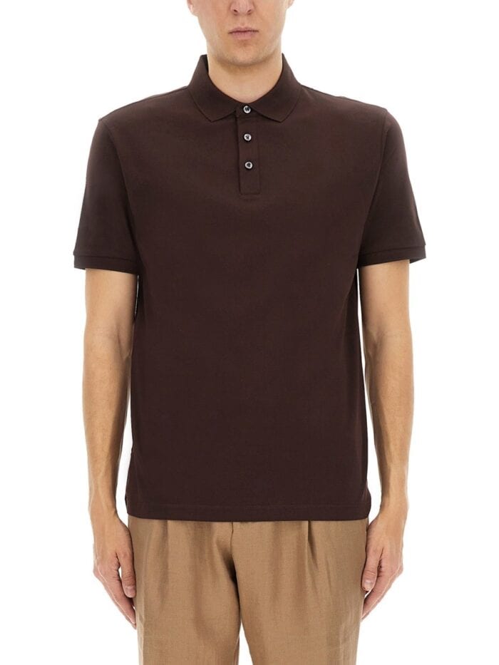 BOSS CAMEL COTTON POLO