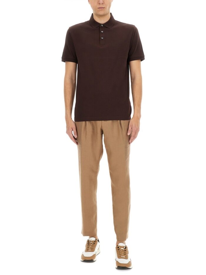 BOSS CAMEL COTTON POLO