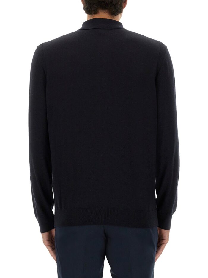 BOSS CAMEL KNITTED POLO.