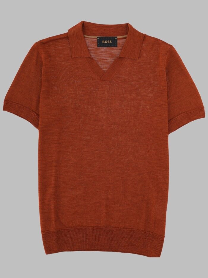 BOSS CAMEL POLO "L-NADEN" IN SETA