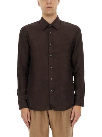 BOSS CAMEL SHIRT "L-HAYS-KENTW-C-252"