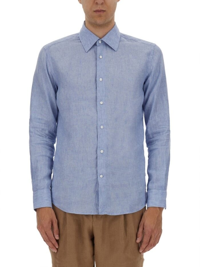BOSS CAMEL SHIRT "L-HAYS-KENTW-C-252"