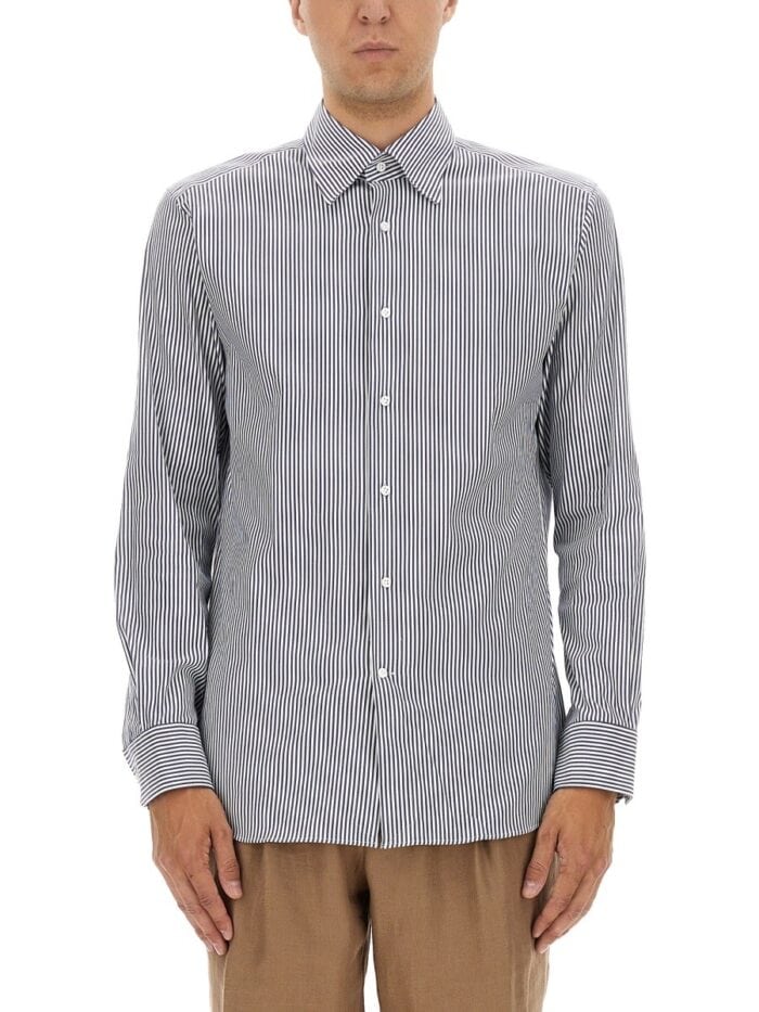 BOSS CAMEL STRIPED SHIRT