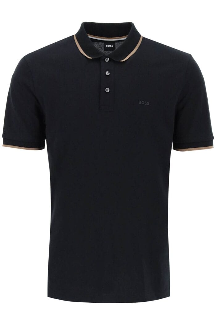 BOSS "contrast Trim Parlay Polo Shirt