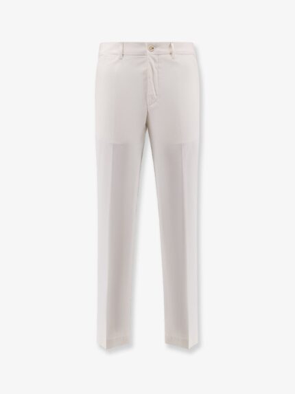Boss Cotton And Silk Trousers