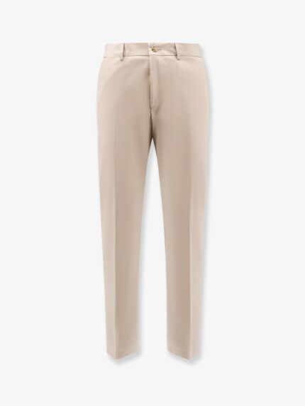 Boss Cotton And Silk Trousers