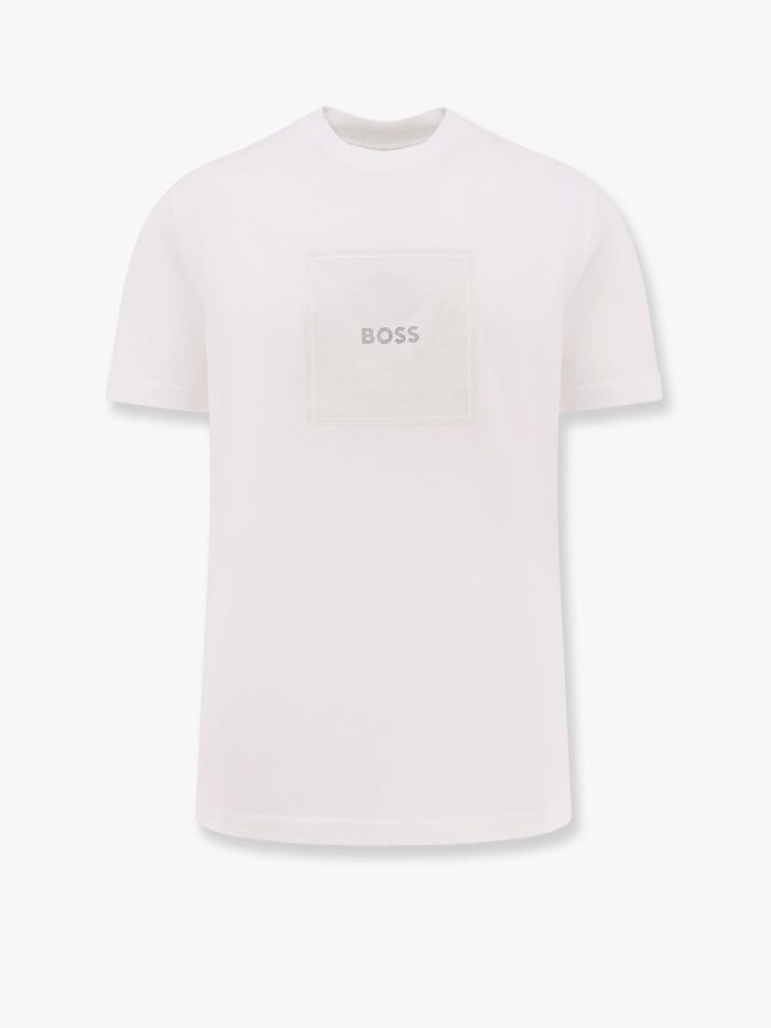 Boss Cotton Jersey T-shirt With Print On The Front
