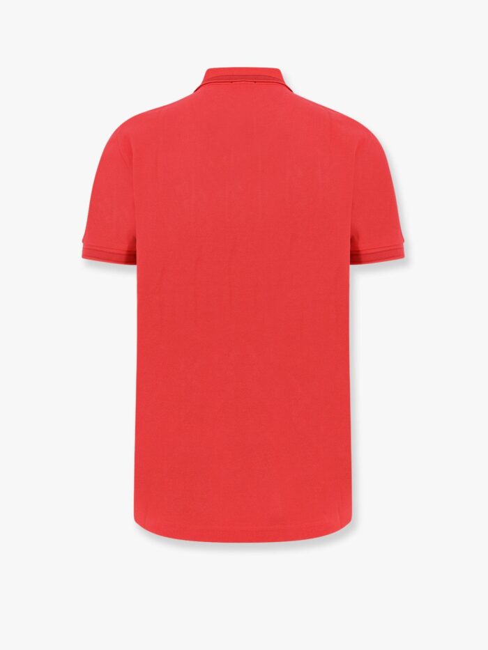Boss Cotton Polo Shirt With Embroidered Profiles