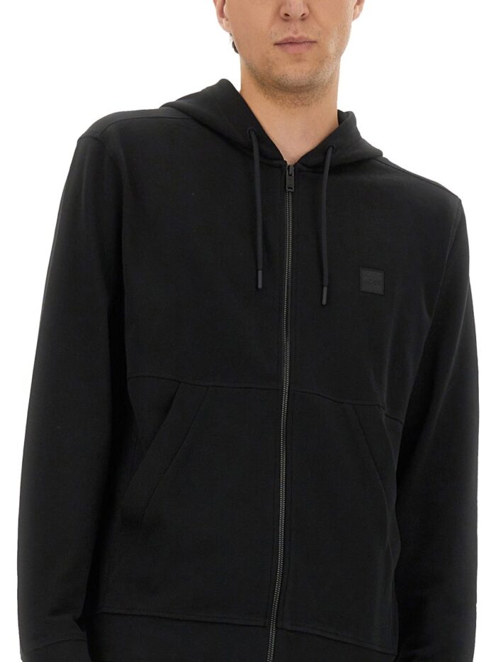 Boss COTTON SWEATSHIRT WITH LOGO