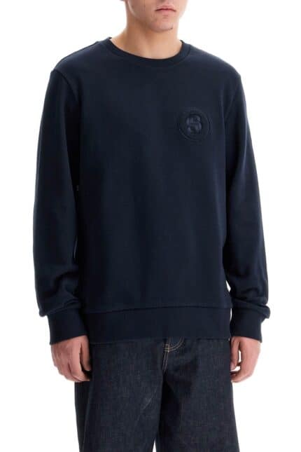 BOSS Crewneck Sweatshirt With Double Mon