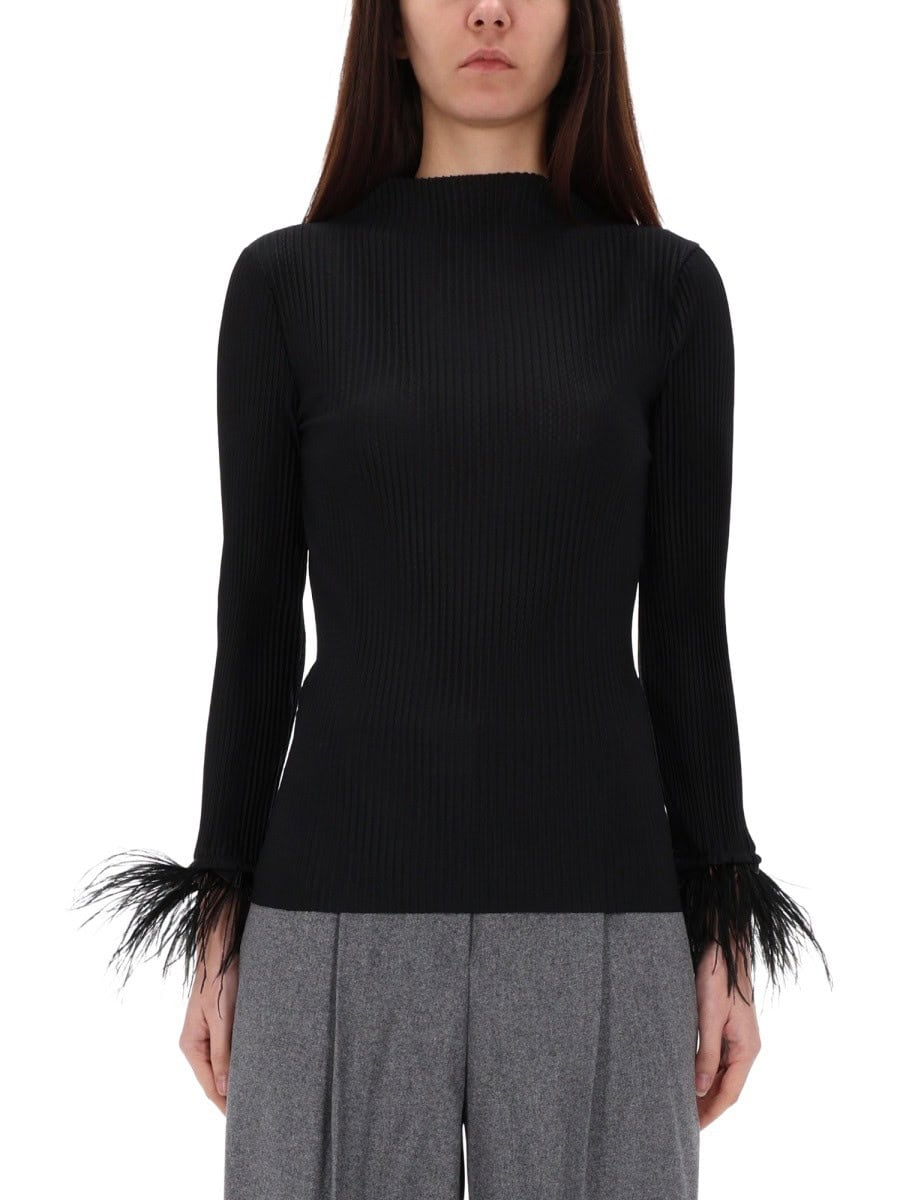 Boss "EPHEDERA" TOP WITH REMOVABLE FEATHERS