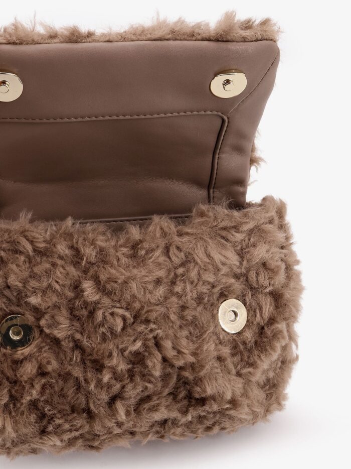 Boss Faux Fur Crossbody Bag