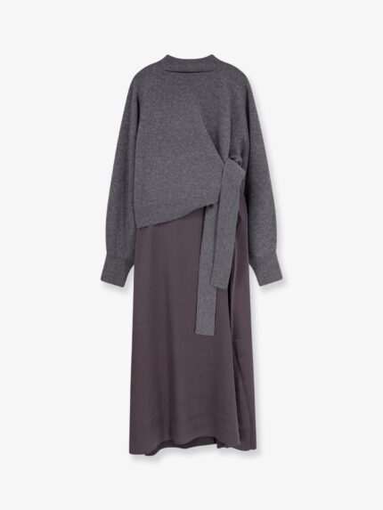 Boss Flalina Dress With Virgin Wool And Cashmere Sweater