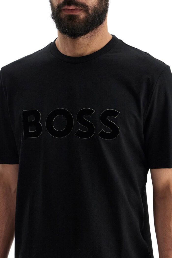 BOSS Flocked Logo T-shirt With