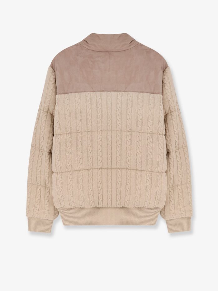 Boss Heat Virgin Wool And Cashmere Jacket With Suede Inserts