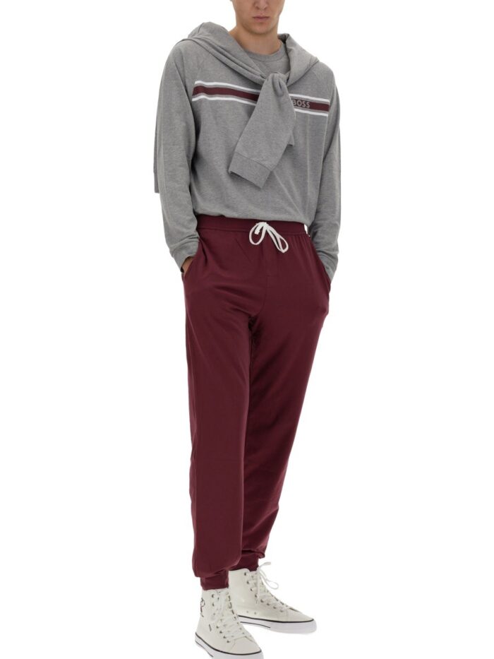 Boss JOGGING PANTS WITH LOGO EMBROIDERY