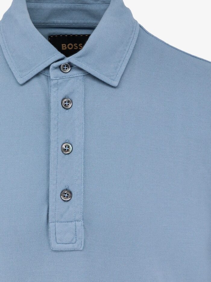 Boss L-Perry Cotton And Silk Polo Shirt