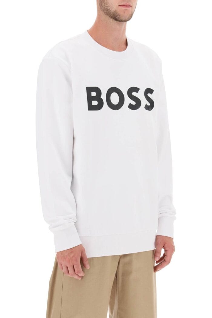 Boss Logo Print Sweatshirt