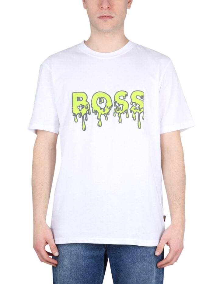 boss logo print t shirt Boss LOGO PRINT T-SHIRT
