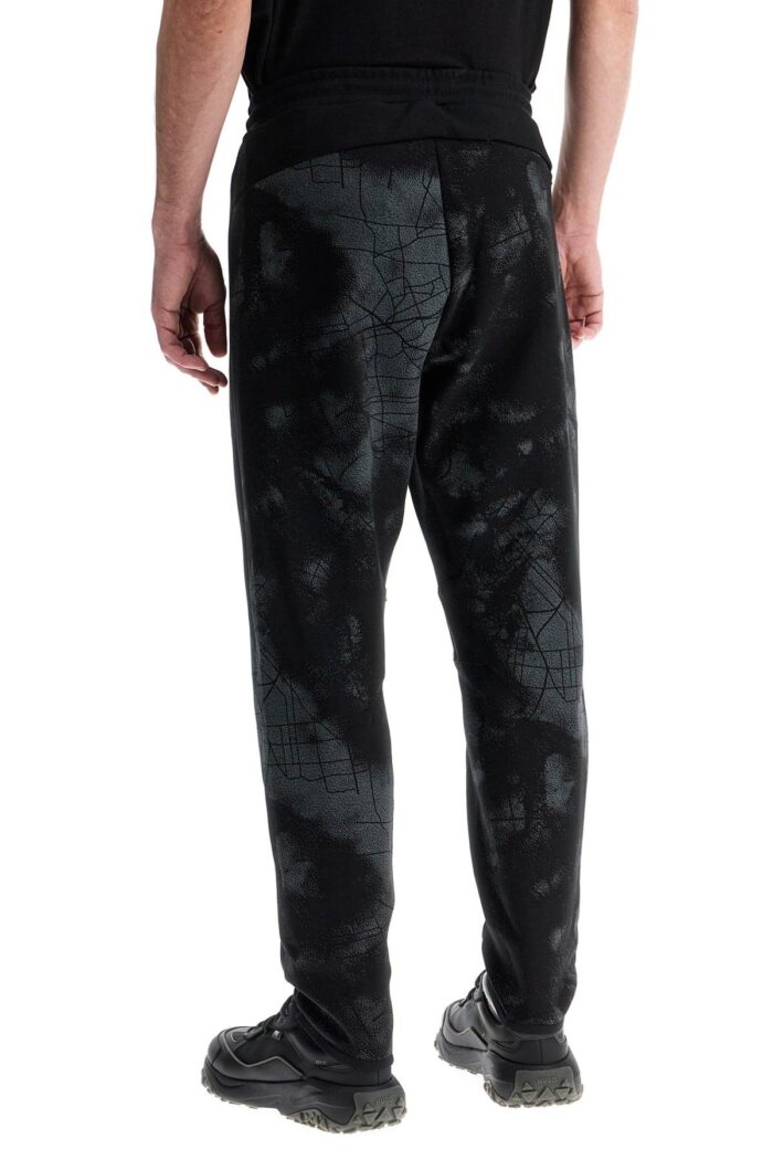 BOSS Men's High-waisted Black Regular Fit Pants With Zip Pockets And Drawstring