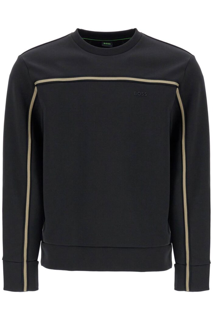 BOSS Men's Slim Fit Long Sleeve Black Sweatshirt