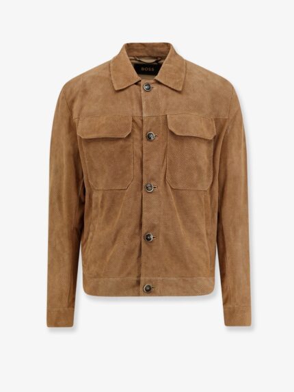 Boss Merfo Perforated Suede Jacket