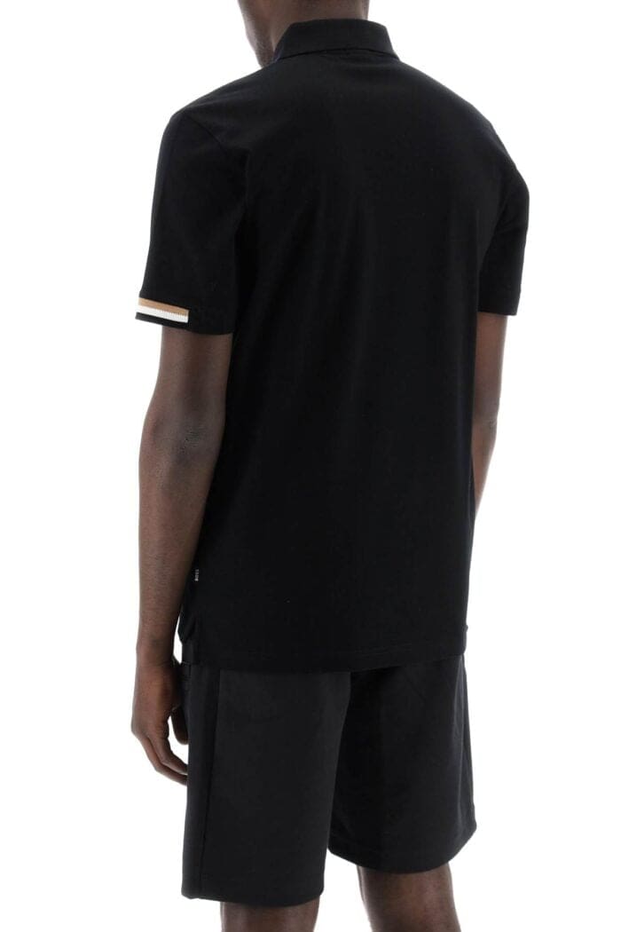 Boss Parlay Polo Shirt With Stripe Detail