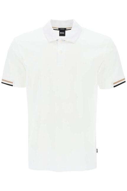 BOSS Parlay Polo Shirt With Stripe Detail