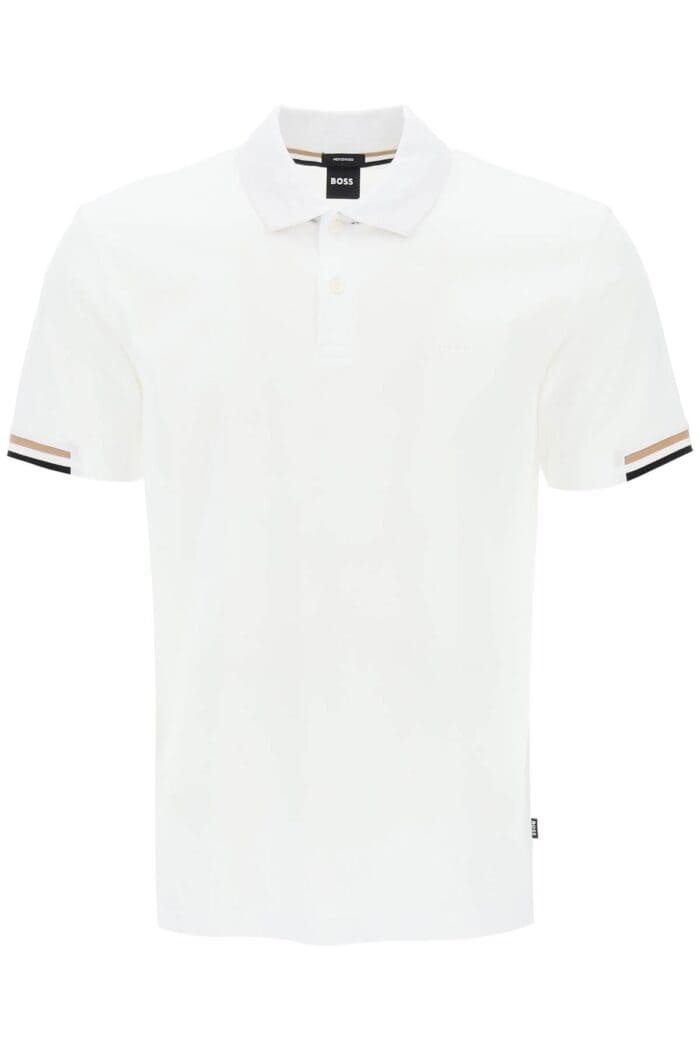 BOSS Parlay Polo Shirt With Stripe Detail