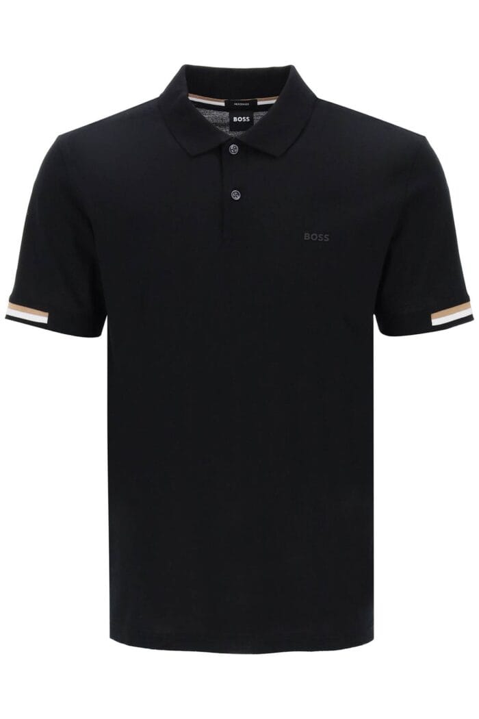 Boss Parlay Polo Shirt With Stripe Detail