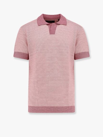 Boss Parson Cotton, Linen And Silk Polo Shirt