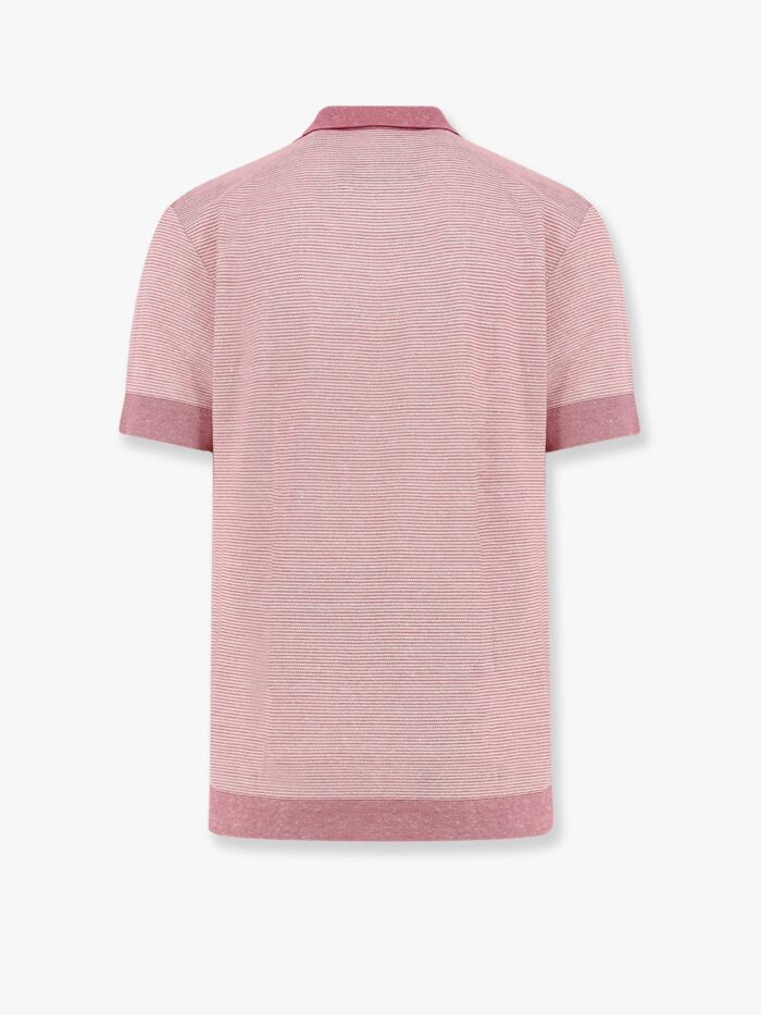 Boss Parson Cotton, Linen And Silk Polo Shirt