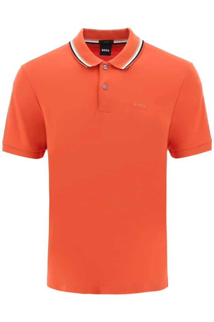 Boss Penrose Polo Shirt In Mercerized Cotton