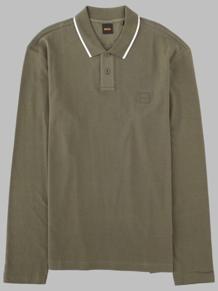 Boss POLO A MANICA LUNGA CON LOGO