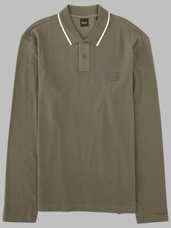 Boss POLO A MANICA LUNGA CON LOGO