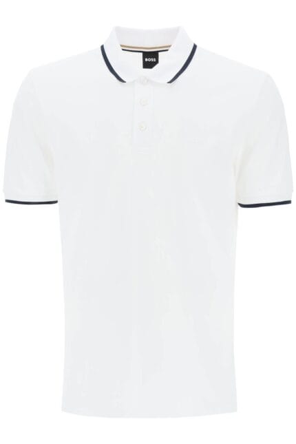 BOSS Polo Shirt With Contrasting Edges