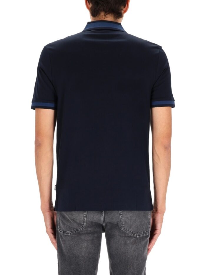 boss polo shirt with machined details Boss POLO SHIRT WITH MACHINED DETAILS