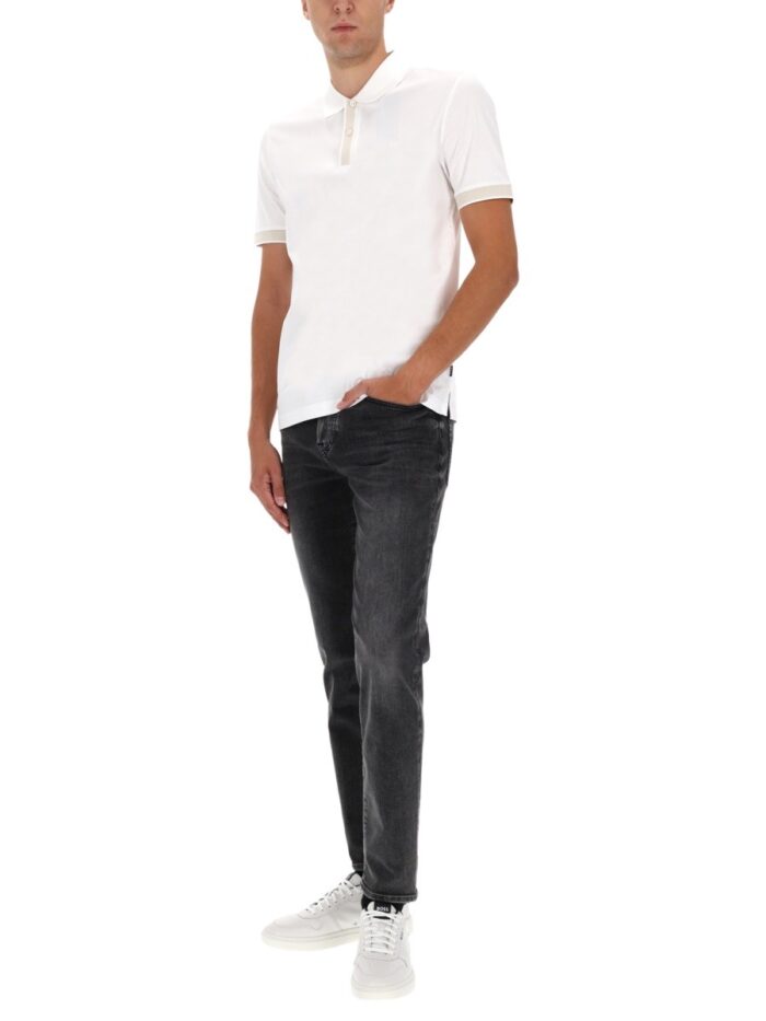 boss polo shirt with machined details Boss POLO SHIRT WITH MACHINED DETAILS