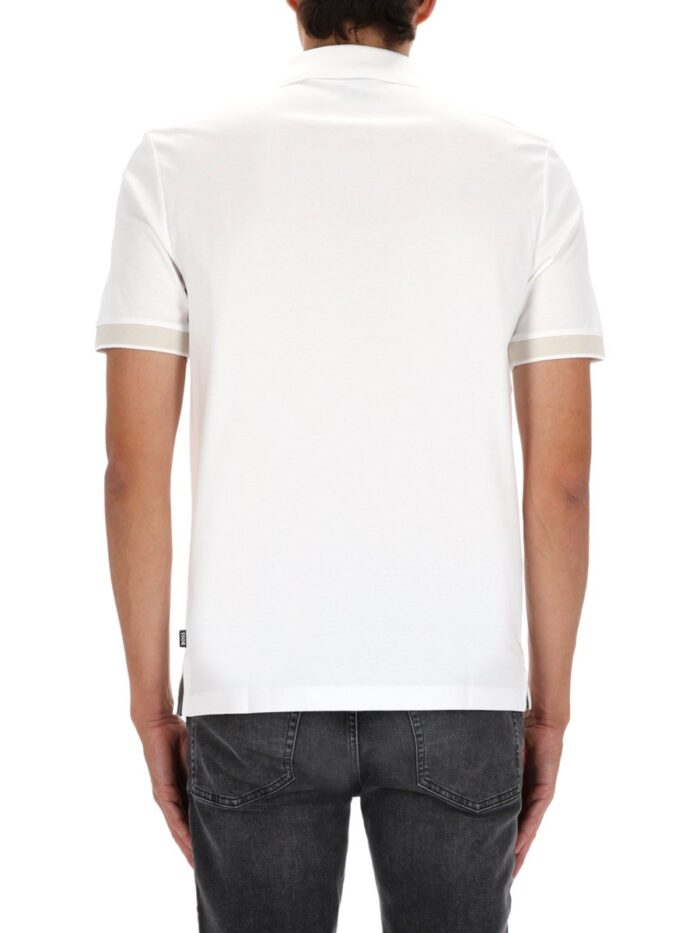boss polo shirt with machined details Boss POLO SHIRT WITH MACHINED DETAILS