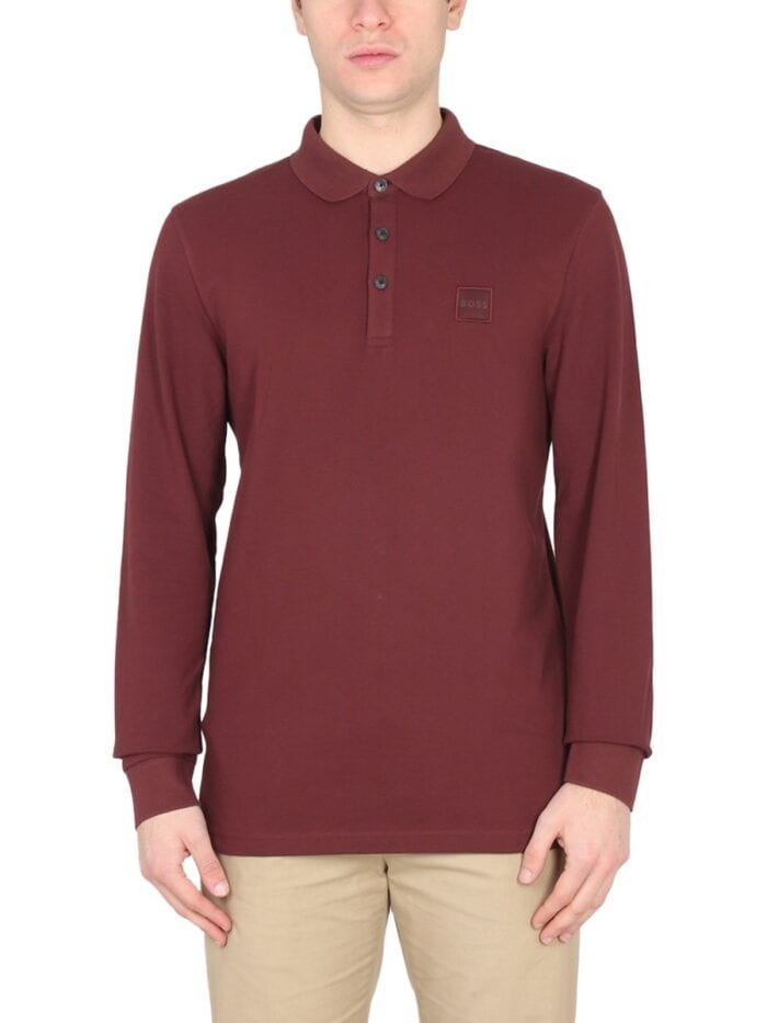 Boss POLO WITH LOGO PATCH