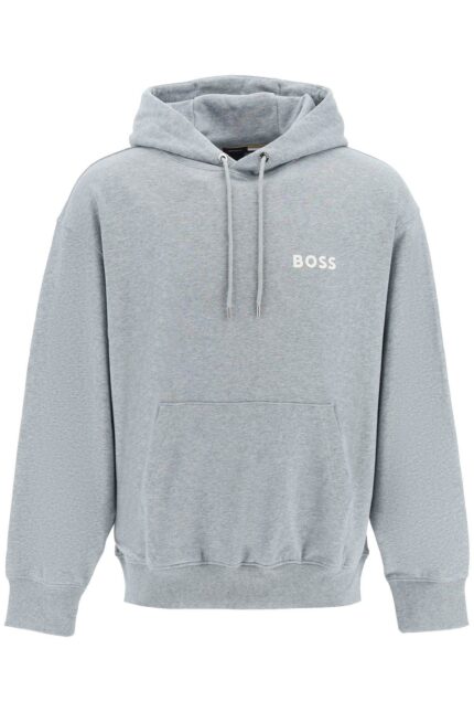 Boss Rubberized Logo Detail Hoodie