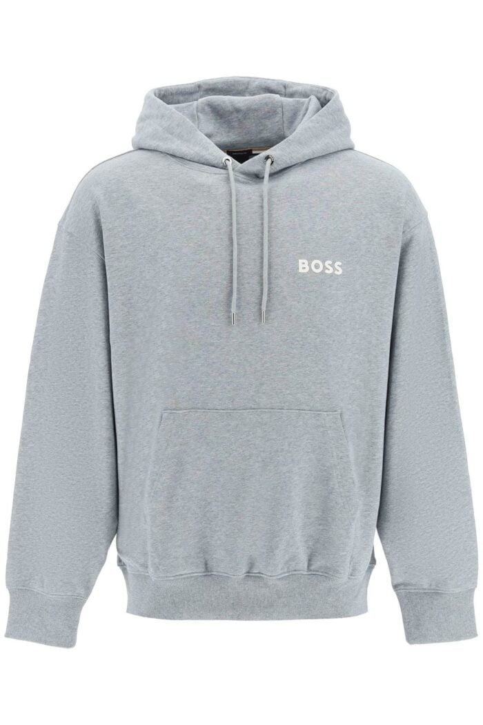 Boss Rubberized Logo Detail Hoodie