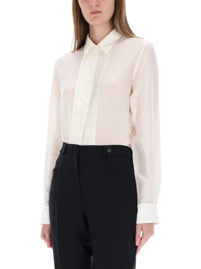 Boss SHIRT WITH RIBBED PLEATS
