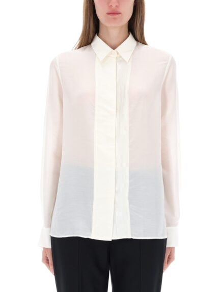 Boss SHIRT WITH RIBBED PLEATS