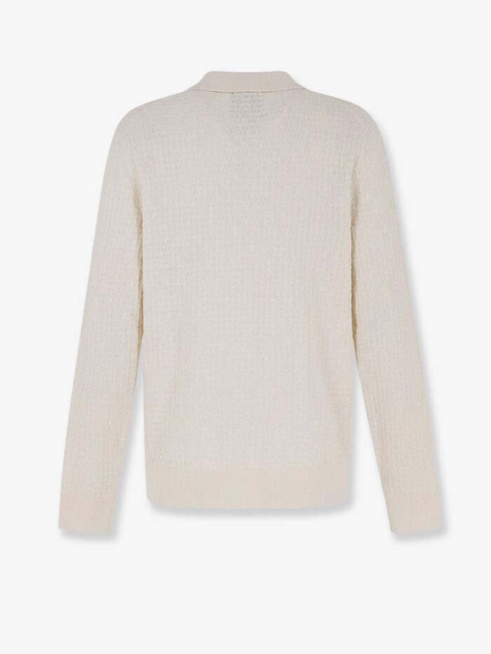 Boss Silk Sweater With Processing All-over