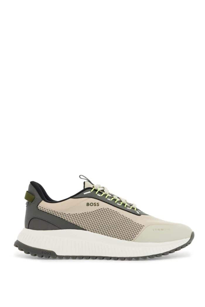 BOSS Sneakers Ttnm Evo_runn_rsgtx Beige Lightweight Breathable Non-slip Men