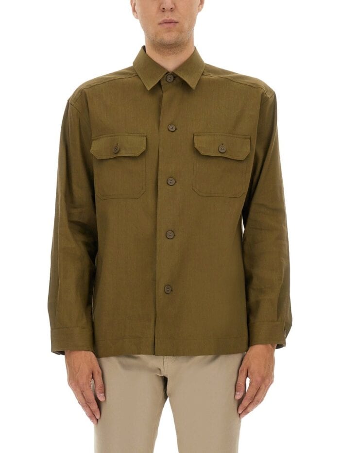 Boss STRETCH LINEN AND VISCOSE SHIRT