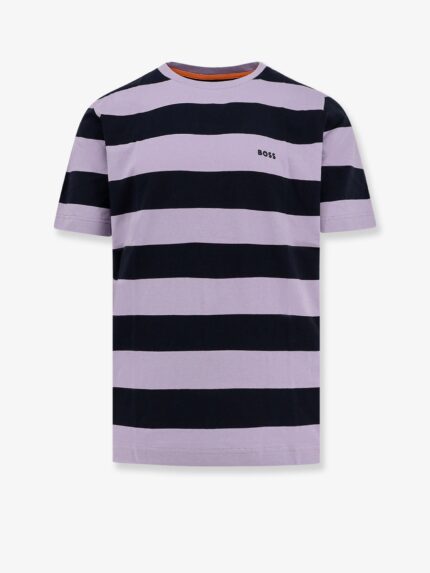 Boss Striped Cotton T-shirt