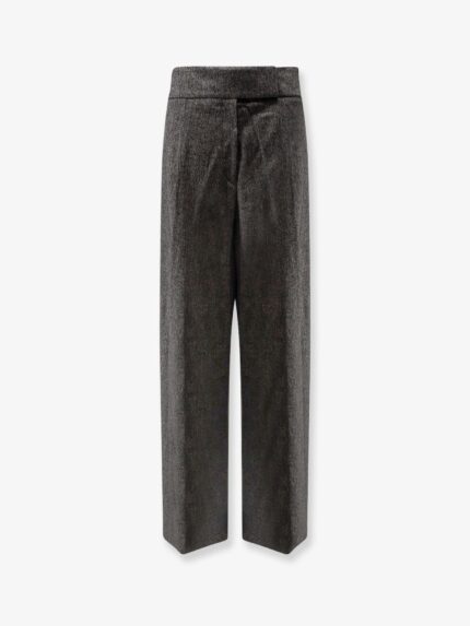 Boss Telda Viscose And Virgin Wool Trousers